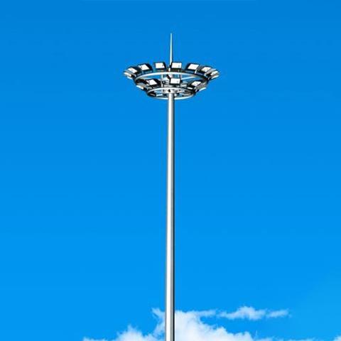 如何较准高杆灯的垂直度？
