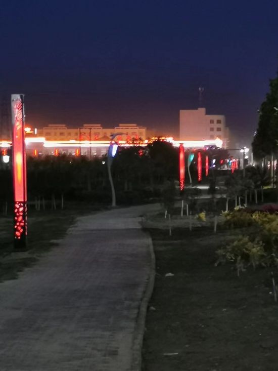 苏州安冉诚承建新疆阿克苏地区公园亮化项目