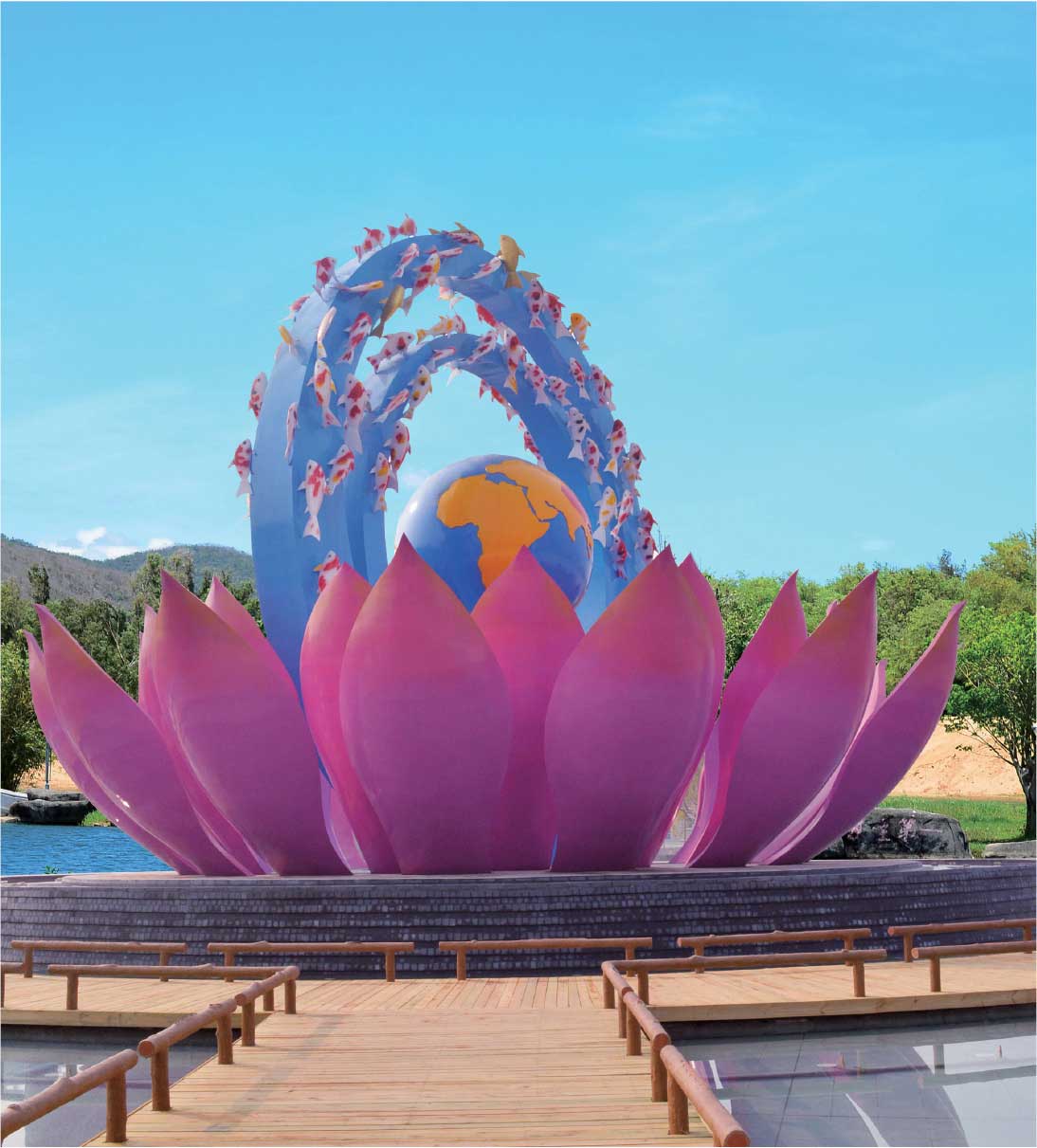 锦鲤戏水—景观灯 - 景观灯